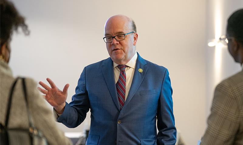 Rep. Jim McGovern (MA-02), co-chair of the Congressional CF Caucus, speaks about the power of storytelling during March on the Hill.