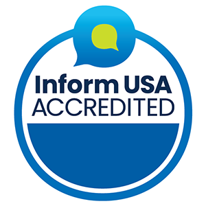 The official Inform USA accreditation logo